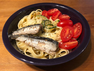 Fettuccini with Zucchini and Hobelkäse Garlic Anchovy Sauce