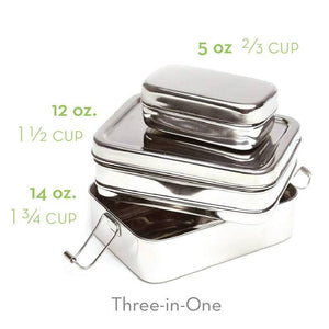 Three-in-One Stainless Steel Container